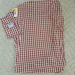 Brixton Phoenix Mini Crib Sheet, Berry Gingham. NWT